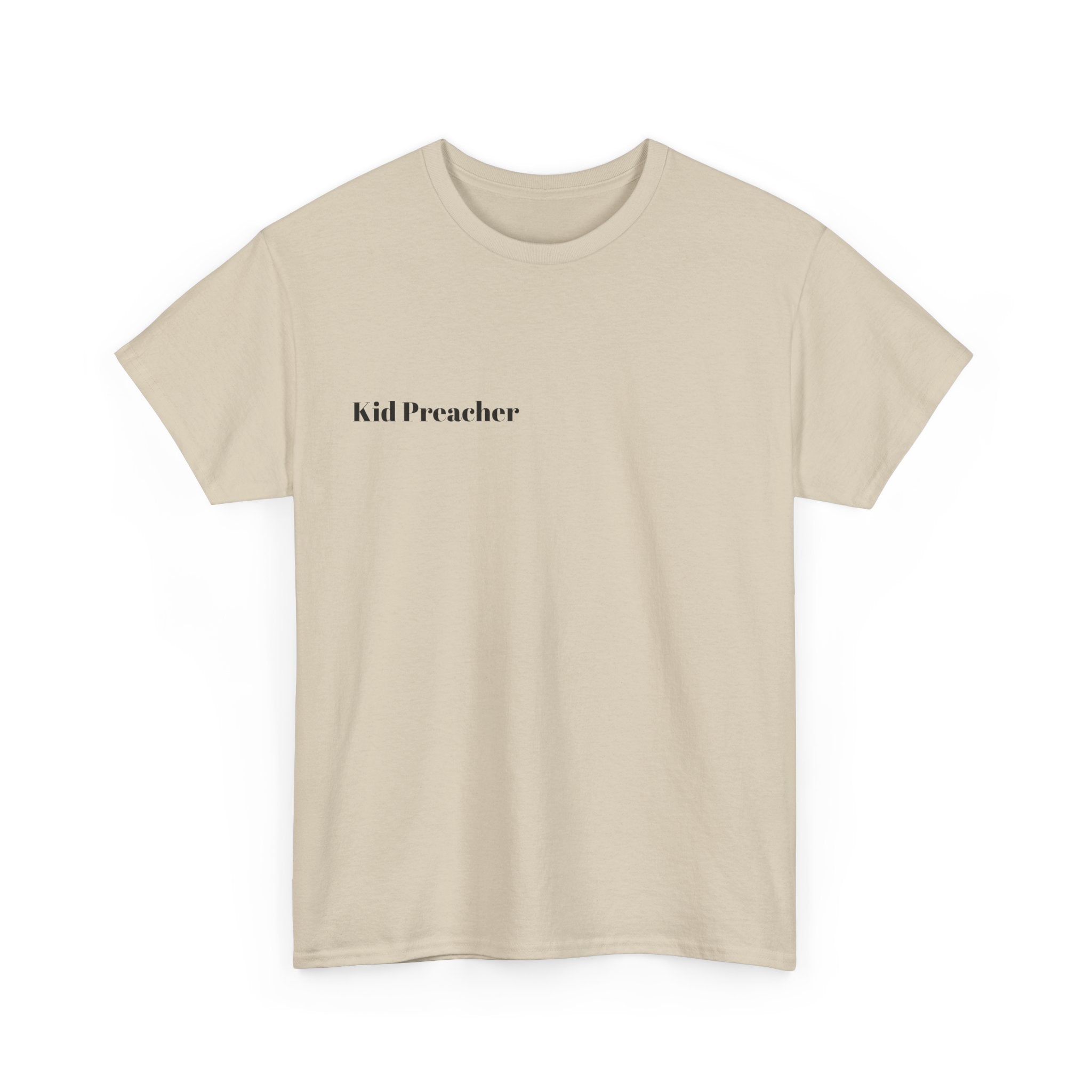 Graphic T-Shirt 'Kid Preacher' with Bible Verse Design