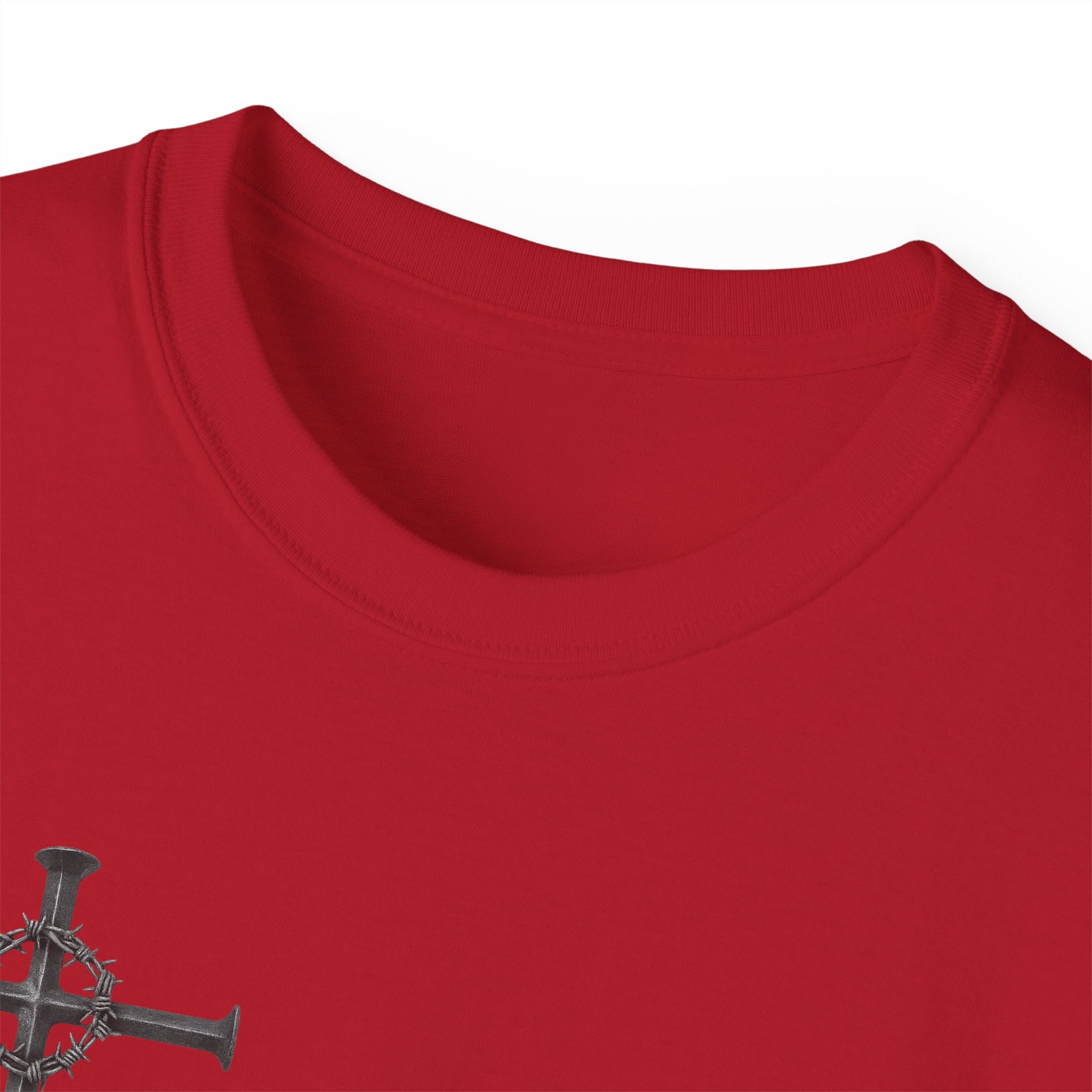 Redeemed Black Tee Elite Cross Logo Unisex T-Shirt