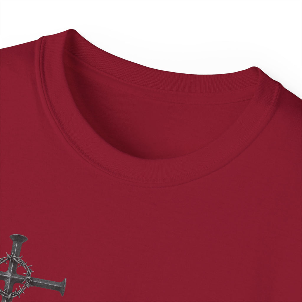 Redeemed Black Tee Elite Cross Logo Unisex T-Shirt