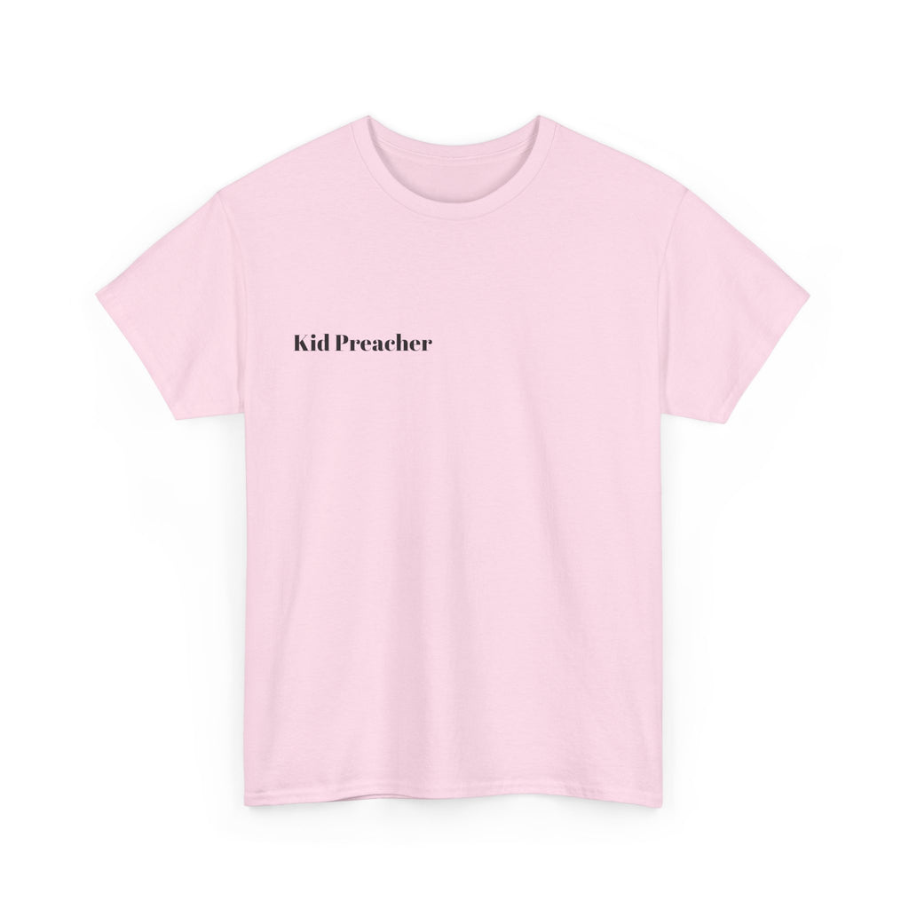 Graphic T-Shirt 'Kid Preacher' with Bible Verse Design