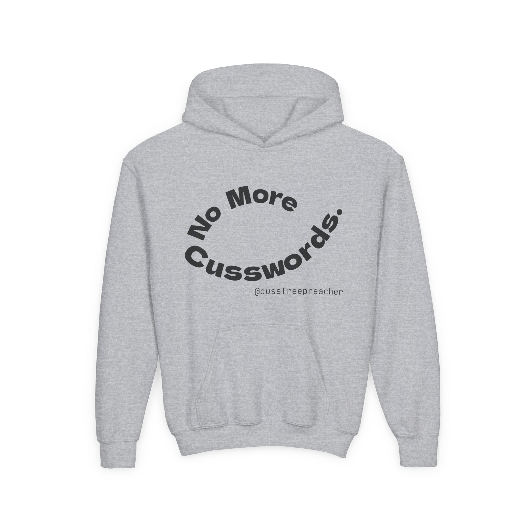 Funny Youth Hoodie - No More Cusswords, Casual Teen Sweatshirt, Birthday Gift