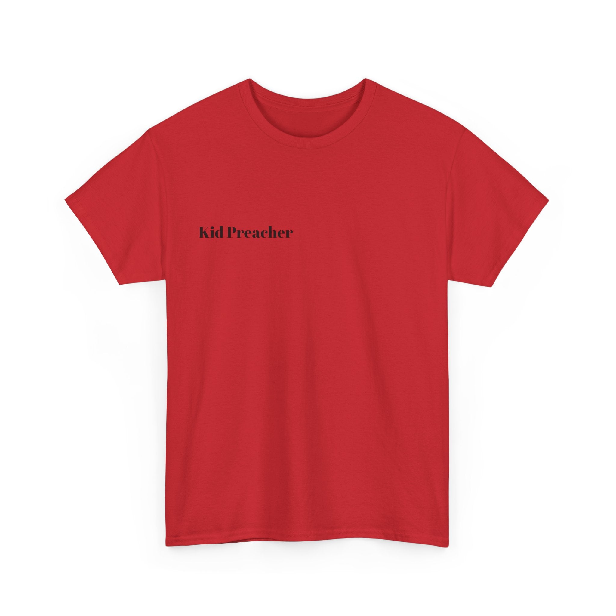 Graphic T-Shirt 'Kid Preacher' with Bible Verse Design