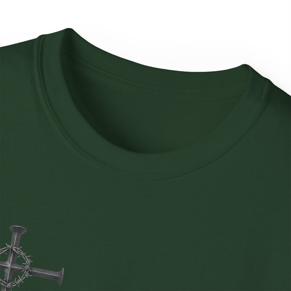 Redeemed Black Tee Elite Cross Logo Unisex T-Shirt