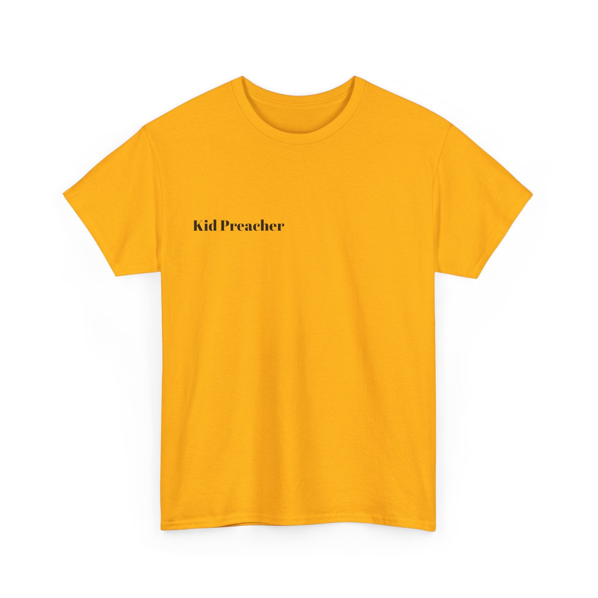 Graphic T-Shirt 'Kid Preacher' with Bible Verse Design
