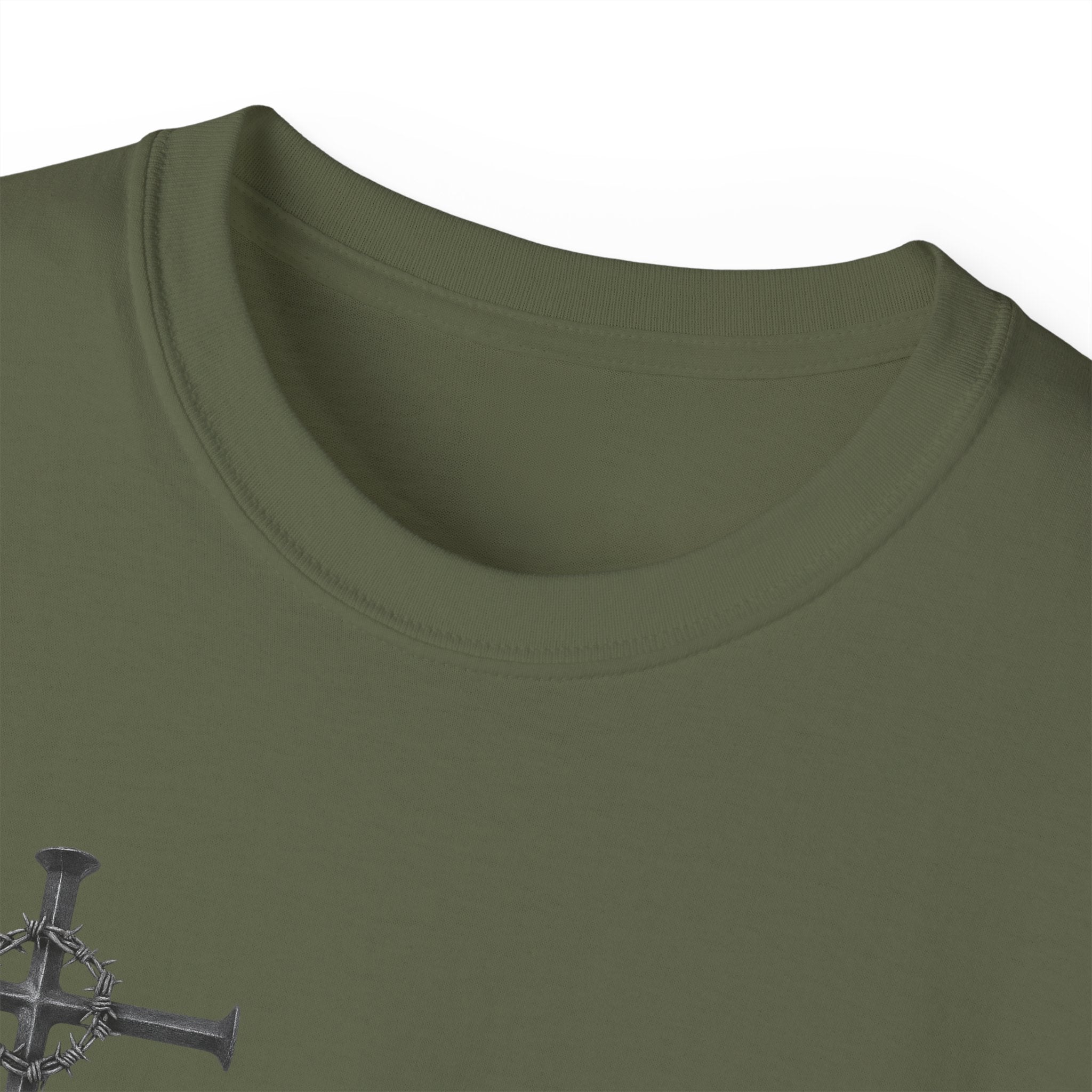 Redeemed Black Tee Elite Cross Logo Unisex T-Shirt