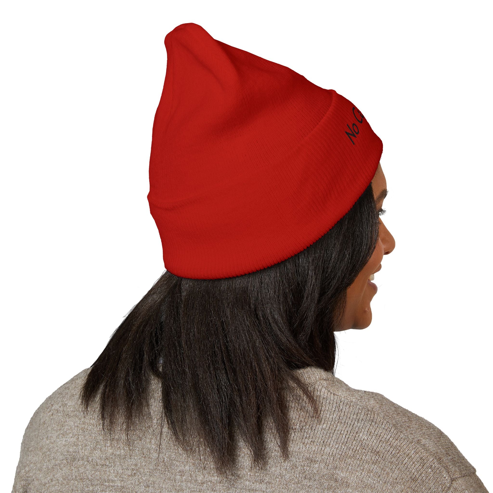 Beanie Hat - No More Cusswords Period Embroidered Beanie