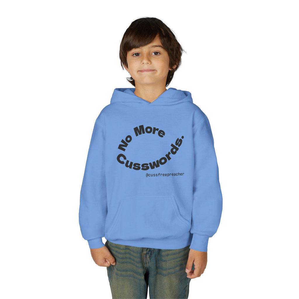 Funny Youth Hoodie - No More Cusswords, Casual Teen Sweatshirt, Birthday Gift