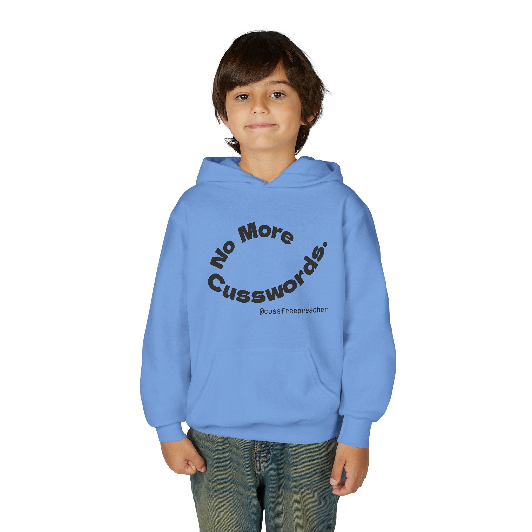 Funny Youth Hoodie - No More Cusswords, Casual Teen Sweatshirt, Birthday Gift
