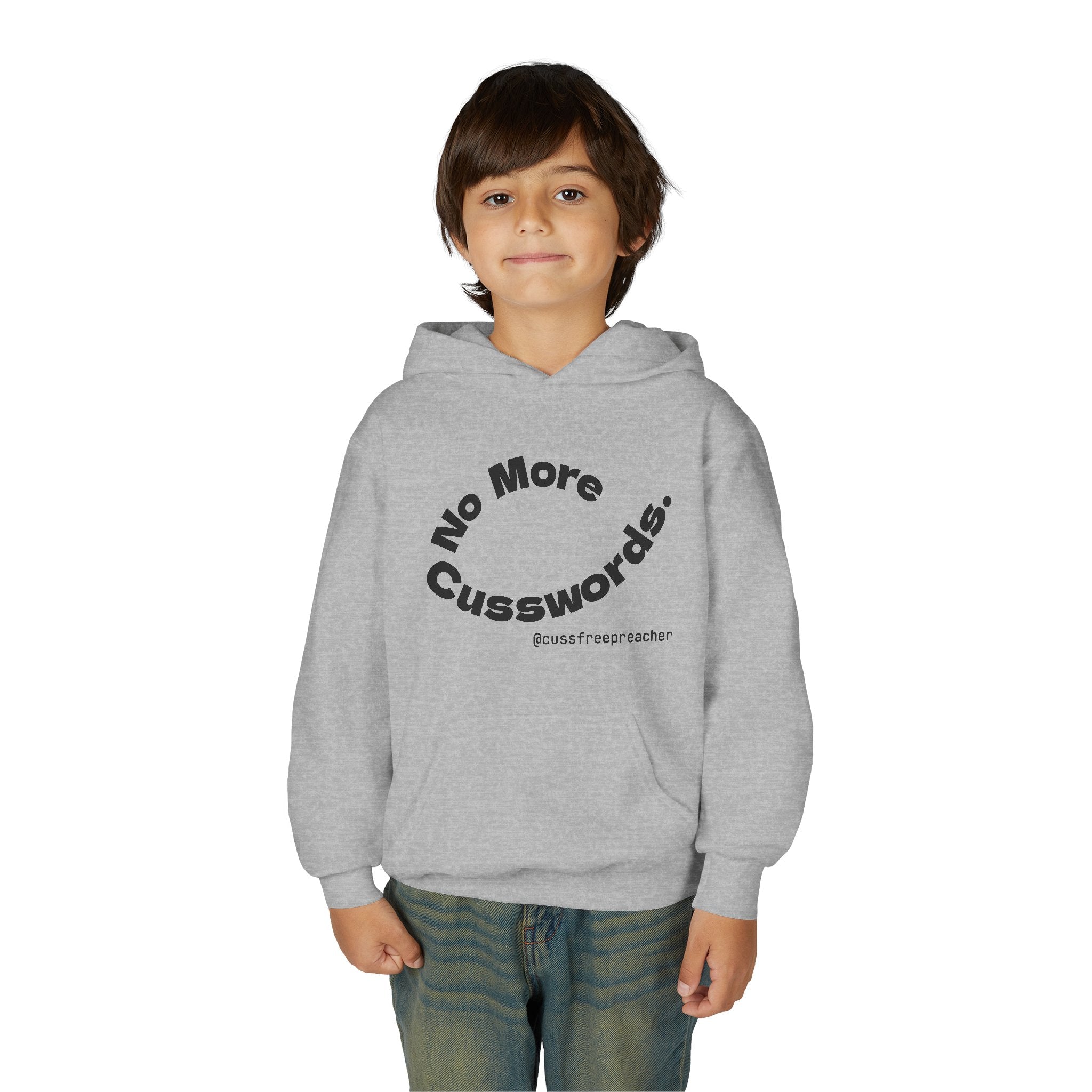 Funny Youth Hoodie - No More Cusswords, Casual Teen Sweatshirt, Birthday Gift