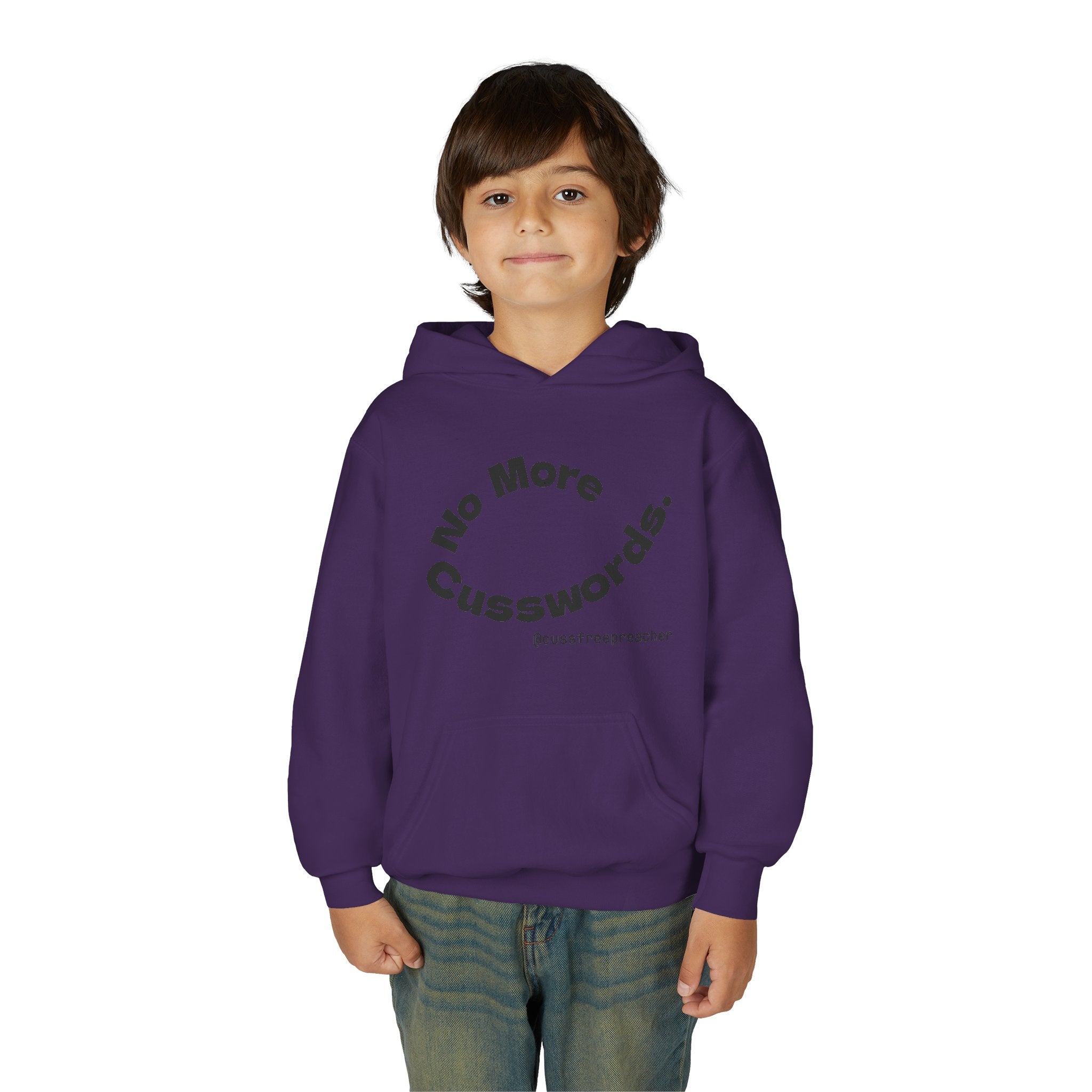 Funny Youth Hoodie - No More Cusswords, Casual Teen Sweatshirt, Birthday Gift