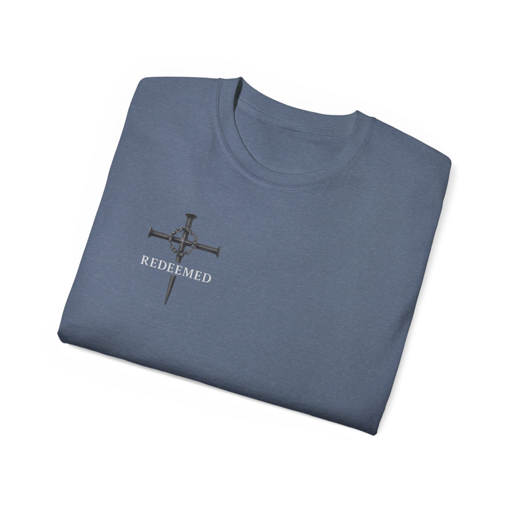 Redeemed Black Tee Elite Cross Logo Unisex T-Shirt