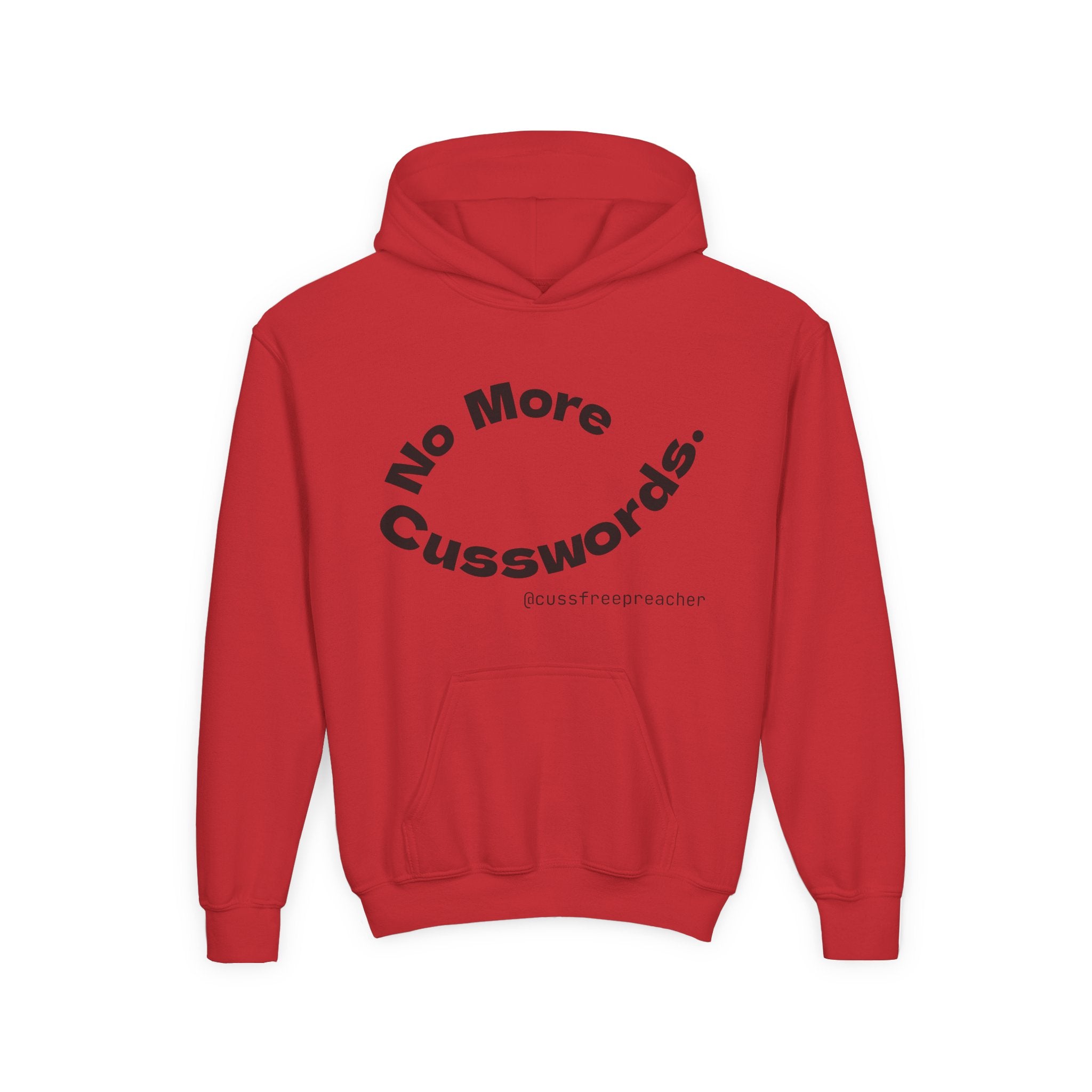 Funny Youth Hoodie - No More Cusswords, Casual Teen Sweatshirt, Birthday Gift