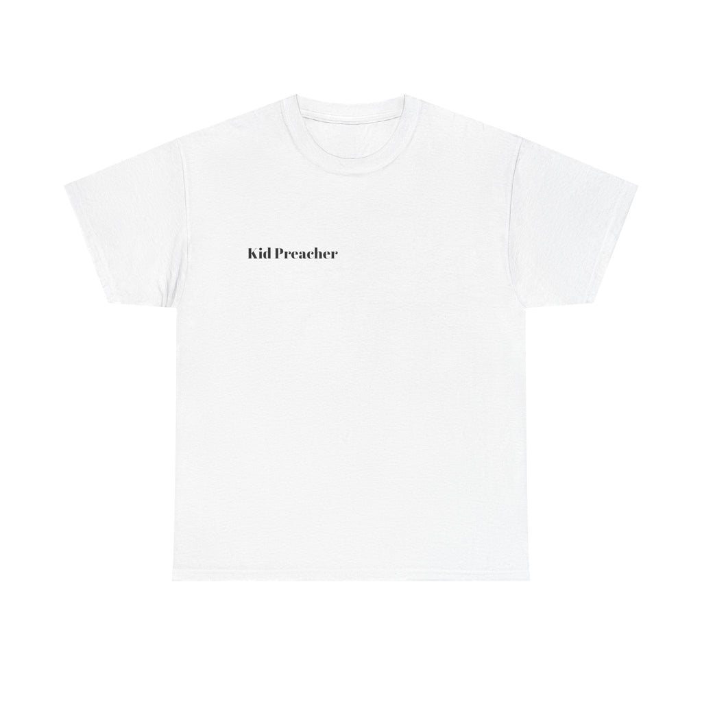 Graphic T-Shirt 'Kid Preacher' with Bible Verse Design