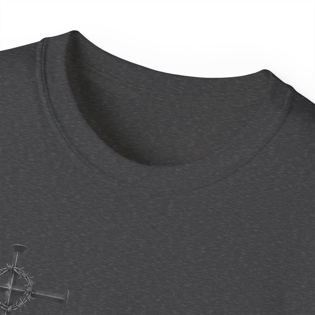 Redeemed Black Tee Elite Cross Logo Unisex T-Shirt