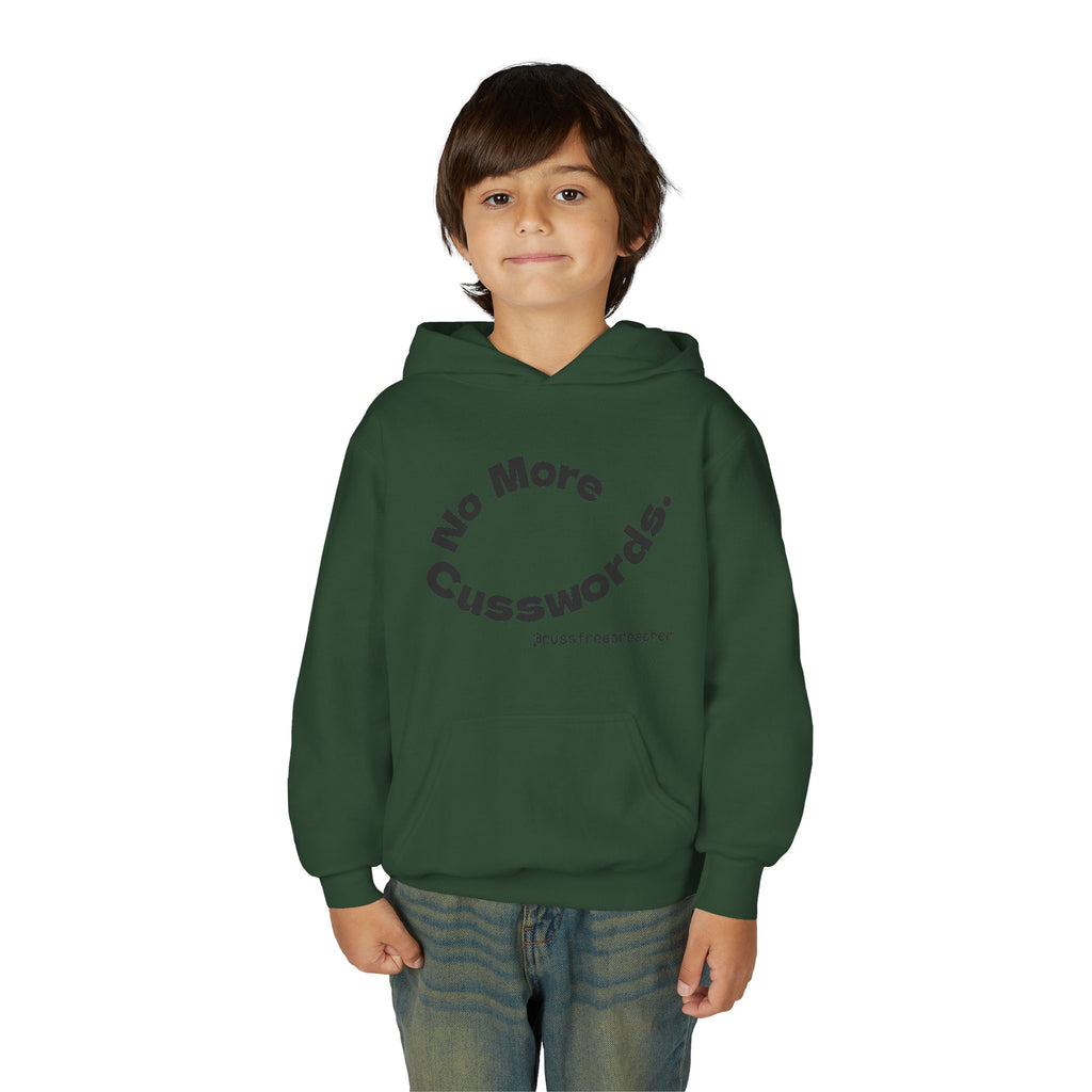 Funny Youth Hoodie - No More Cusswords, Casual Teen Sweatshirt, Birthday Gift