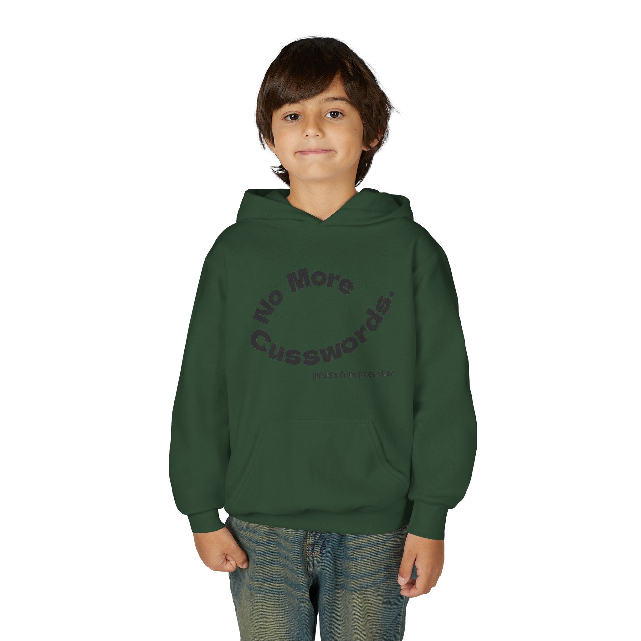 Funny Youth Hoodie - No More Cusswords, Casual Teen Sweatshirt, Birthday Gift