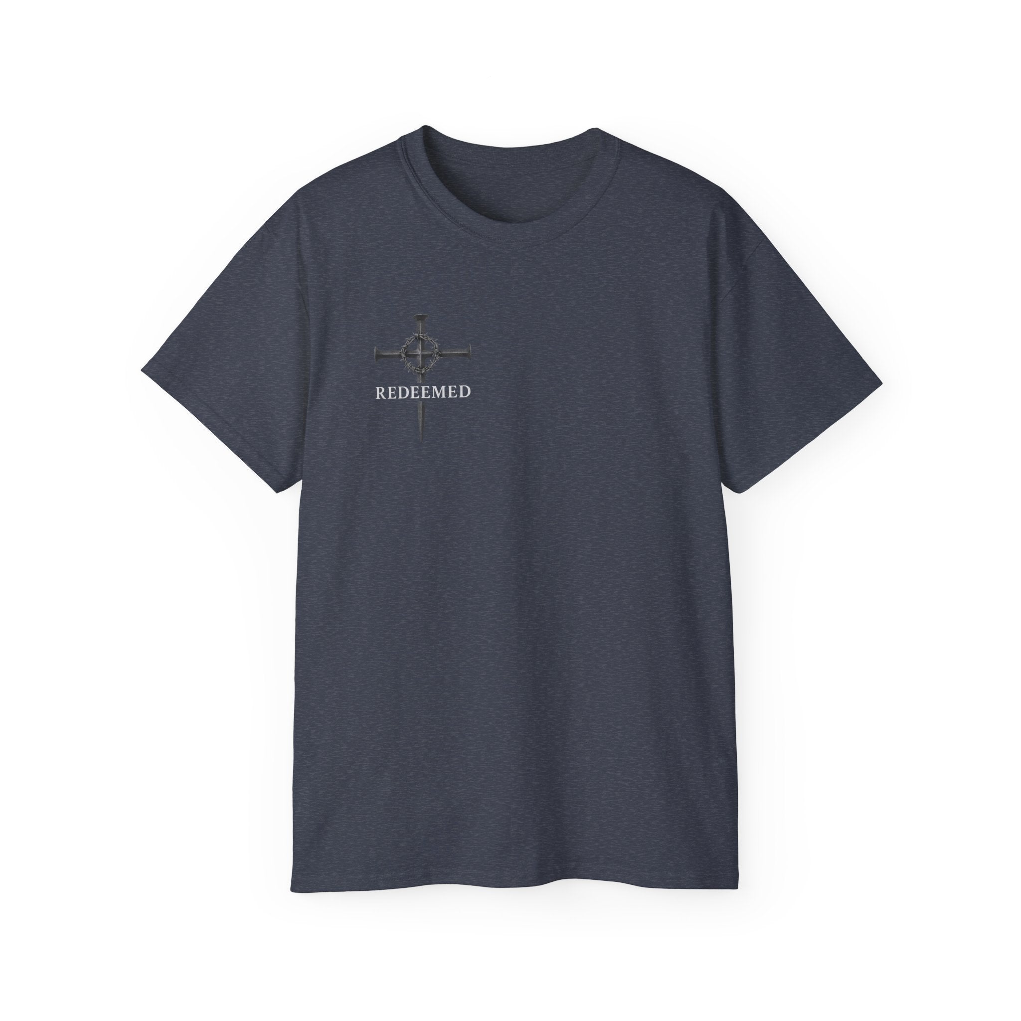 Redeemed Black Tee Elite Cross Logo Unisex T-Shirt