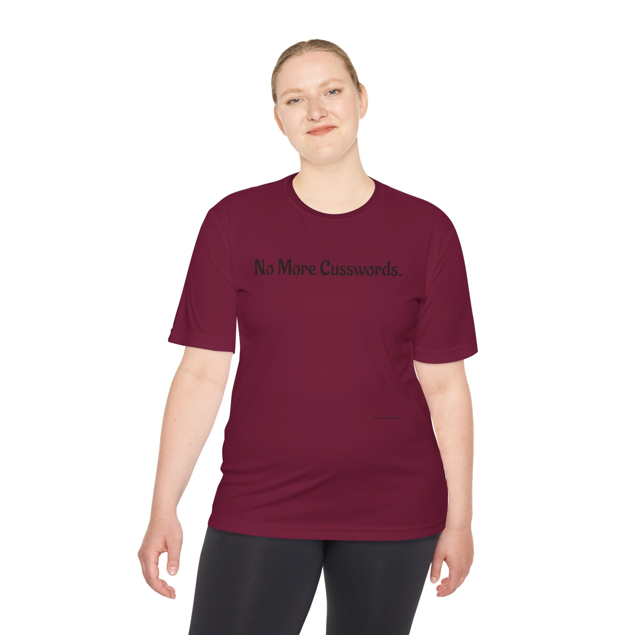 Sarcastic Unisex Moisture Wicking Tee - No More Cusswords