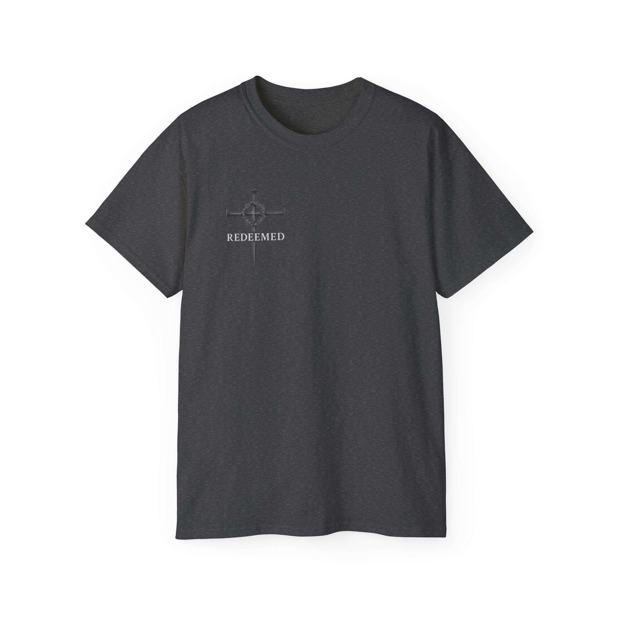 Redeemed Black Tee Elite Cross Logo Unisex T-Shirt