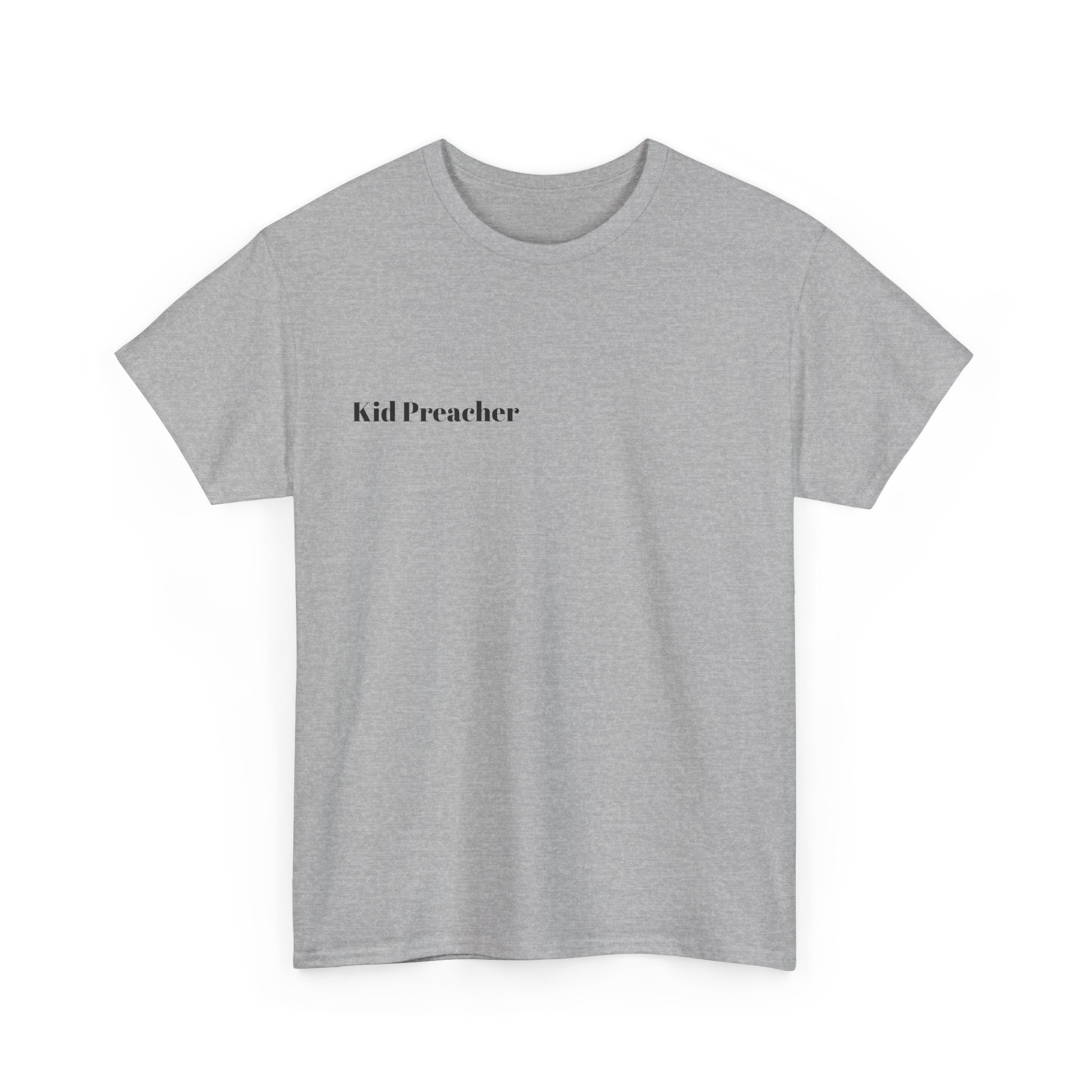 Graphic T-Shirt 'Kid Preacher' with Bible Verse Design