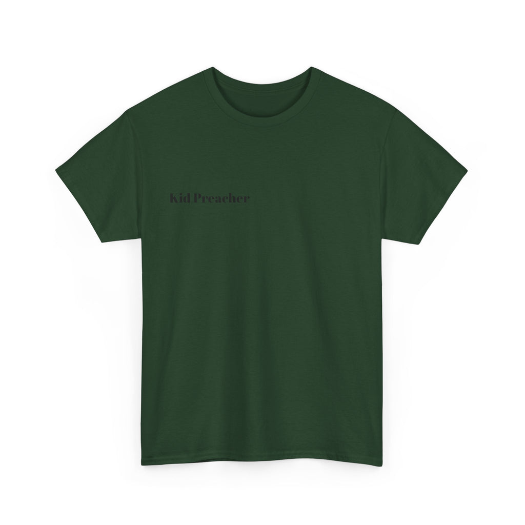 Graphic T-Shirt 'Kid Preacher' with Bible Verse Design