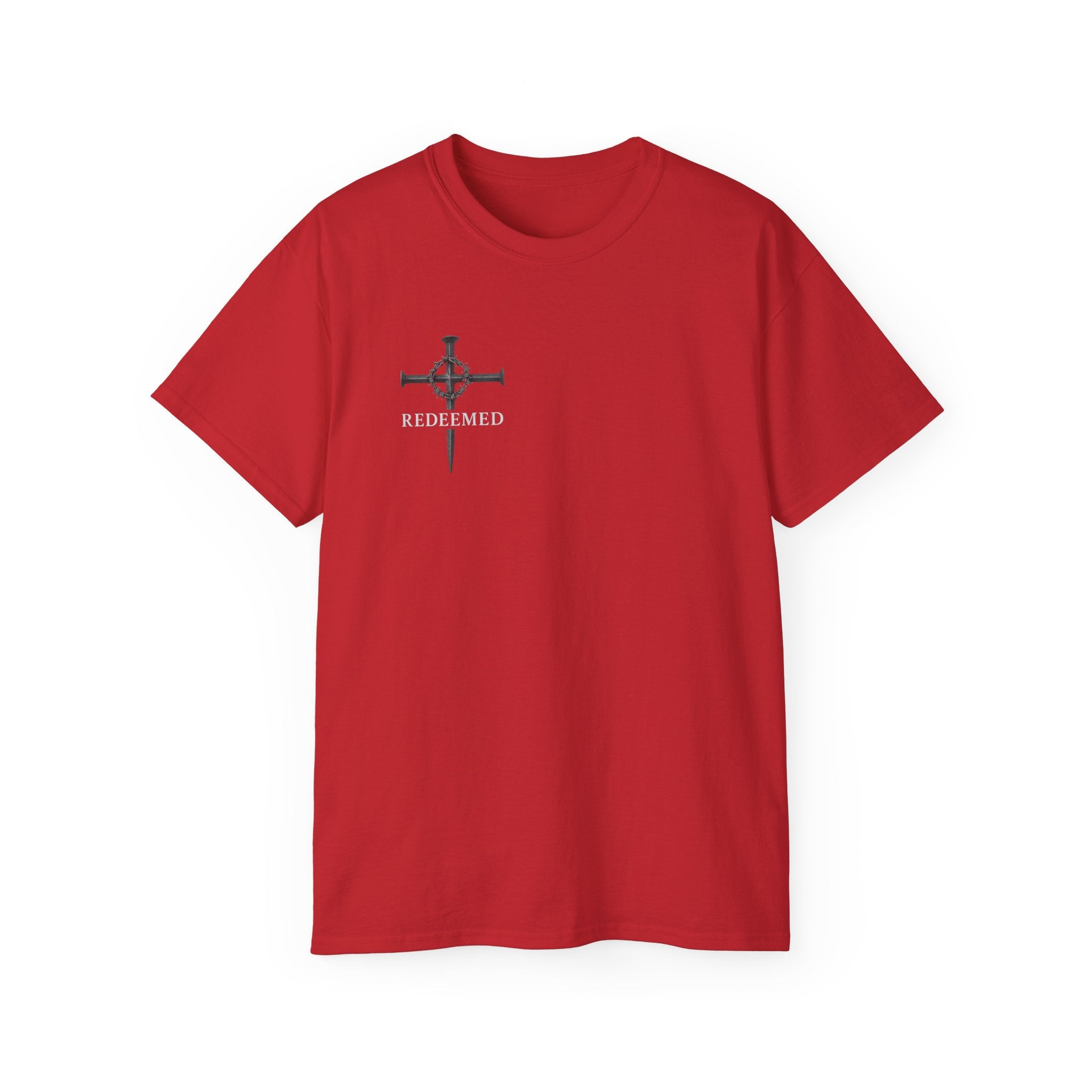 Redeemed Black Tee Elite Cross Logo Unisex T-Shirt