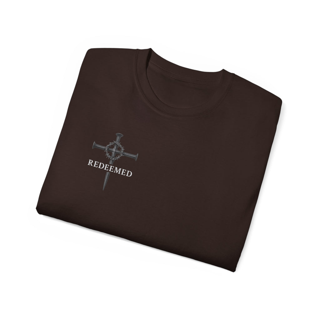 Redeemed Black Tee Elite Cross Logo Unisex T-Shirt