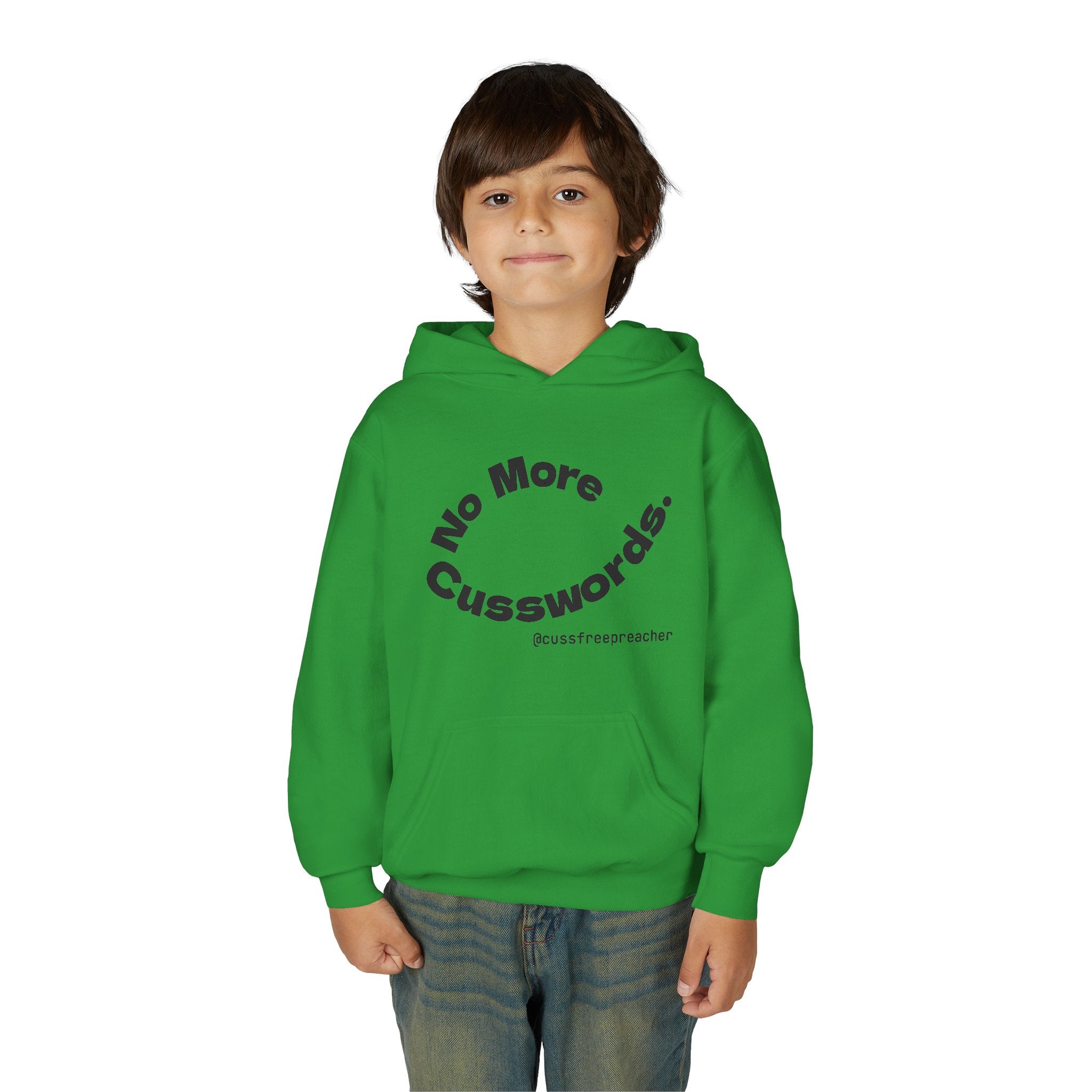 Funny Youth Hoodie - No More Cusswords, Casual Teen Sweatshirt, Birthday Gift