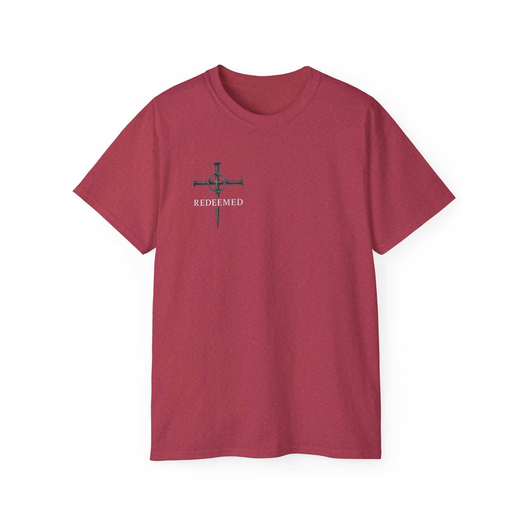 Redeemed Black Tee Elite Cross Logo Unisex T-Shirt