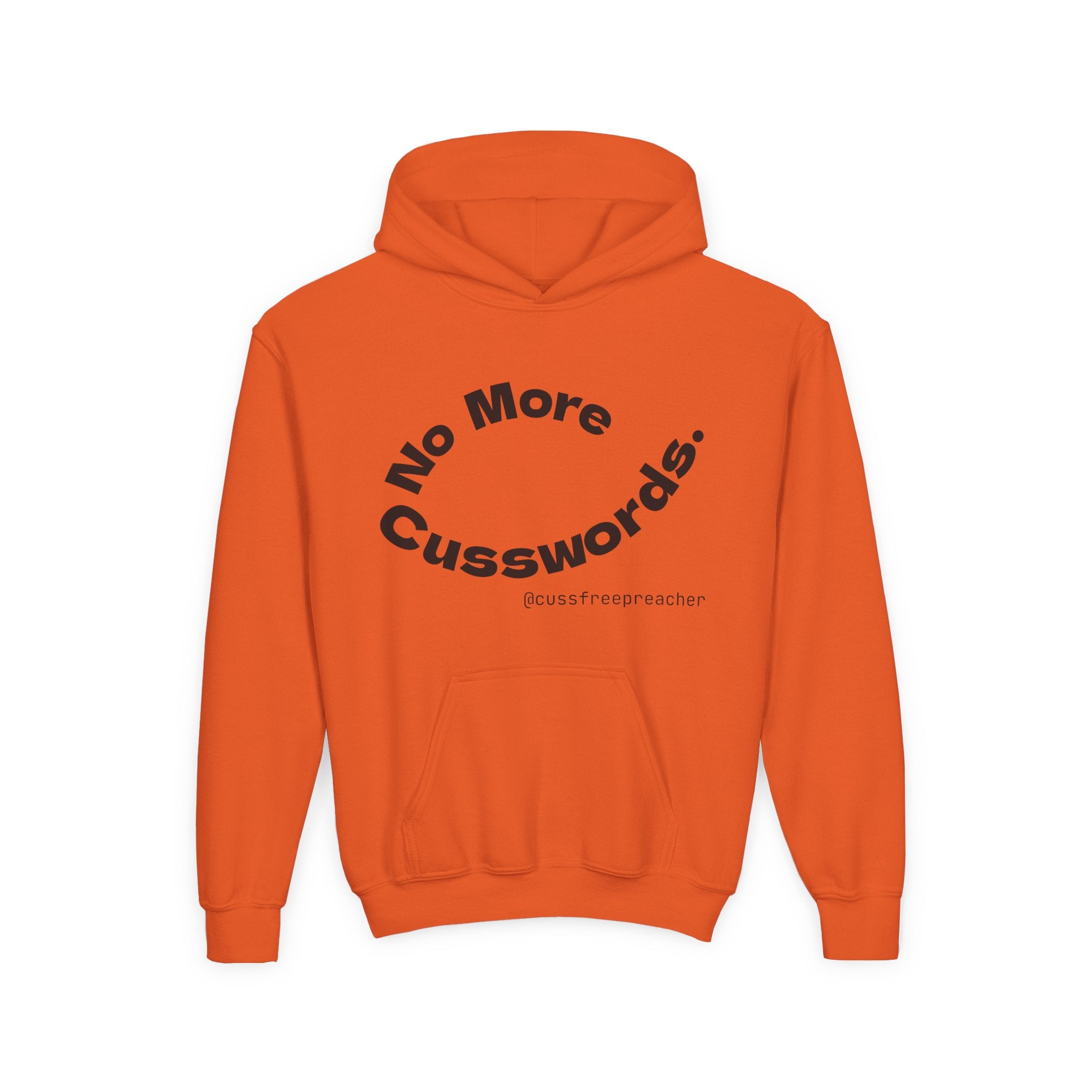 Funny Youth Hoodie - No More Cusswords, Casual Teen Sweatshirt, Birthday Gift