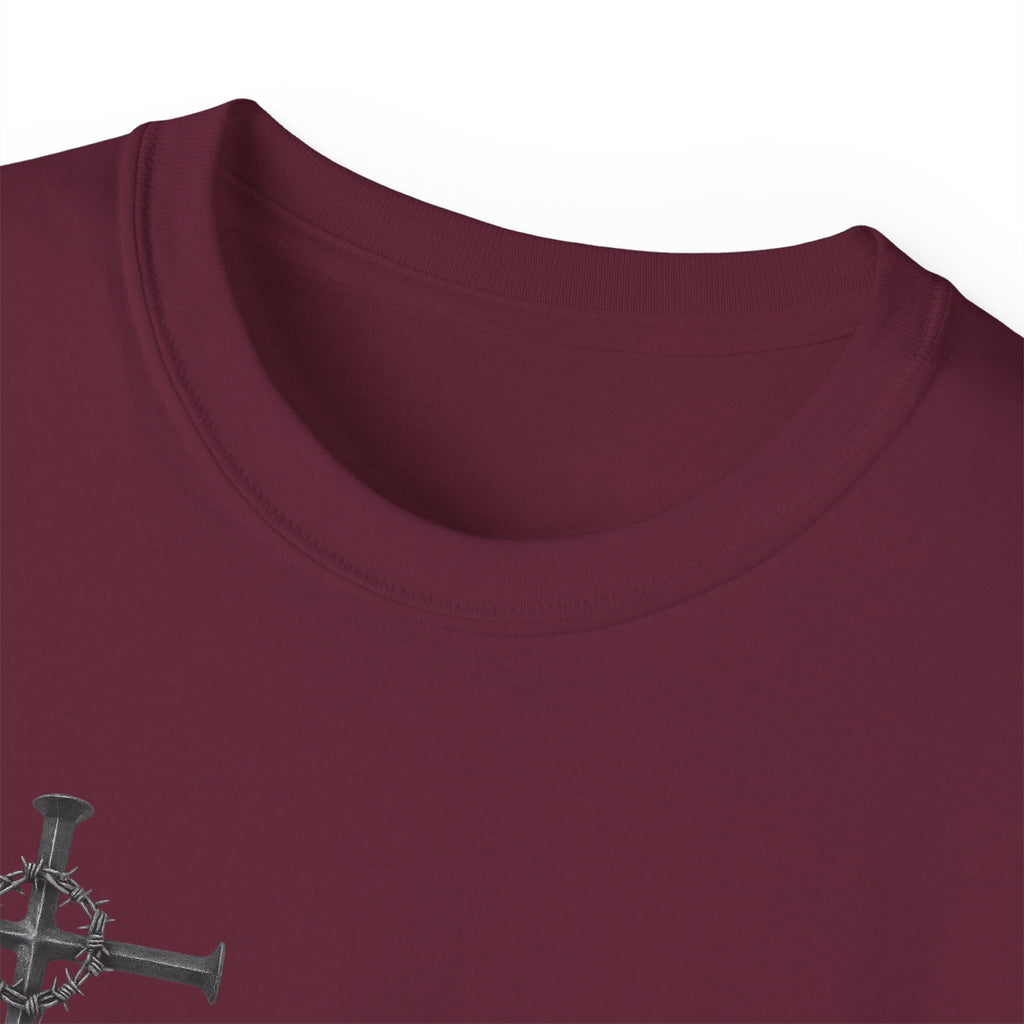 Redeemed Black Tee Elite Cross Logo Unisex T-Shirt