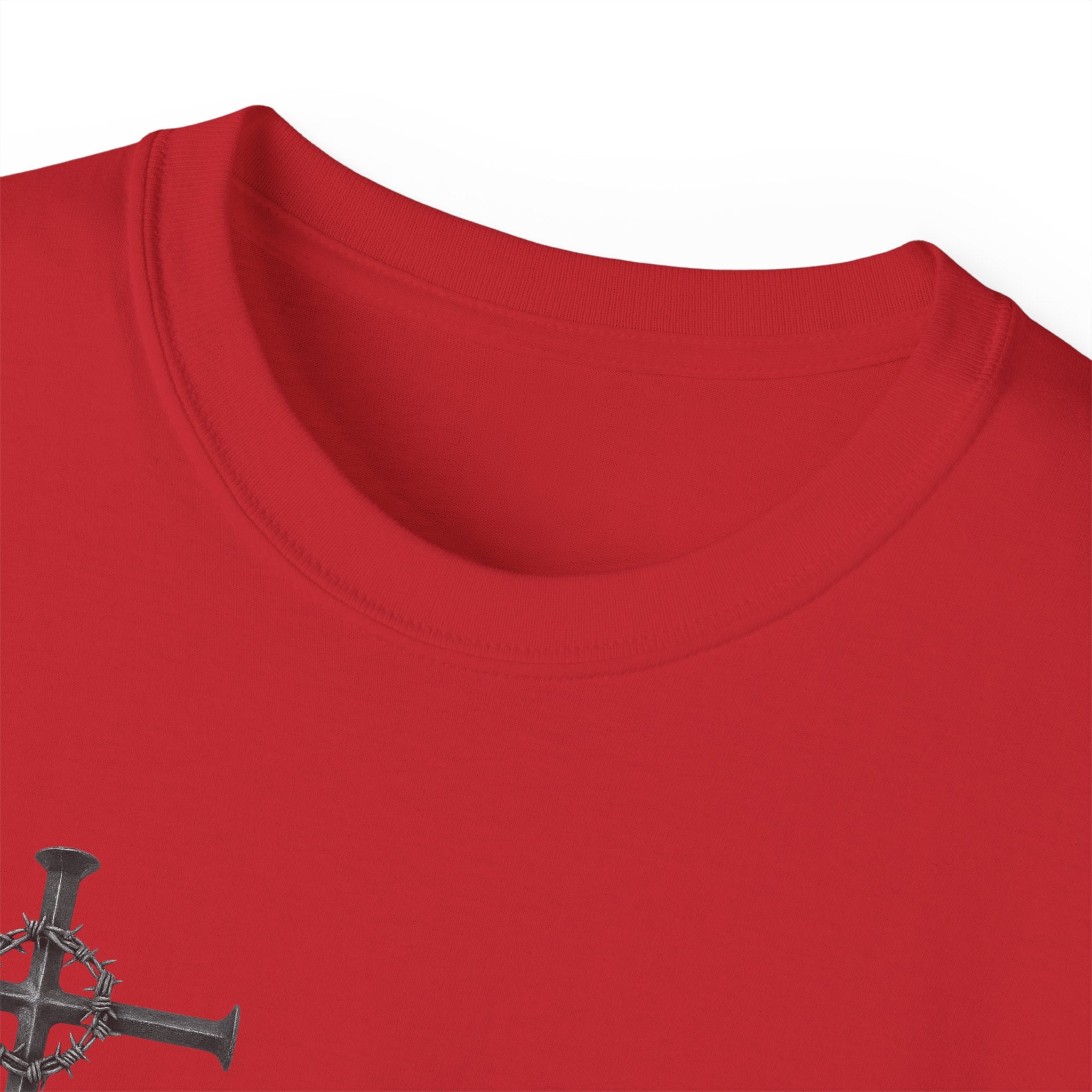 Redeemed Black Tee Elite Cross Logo Unisex T-Shirt