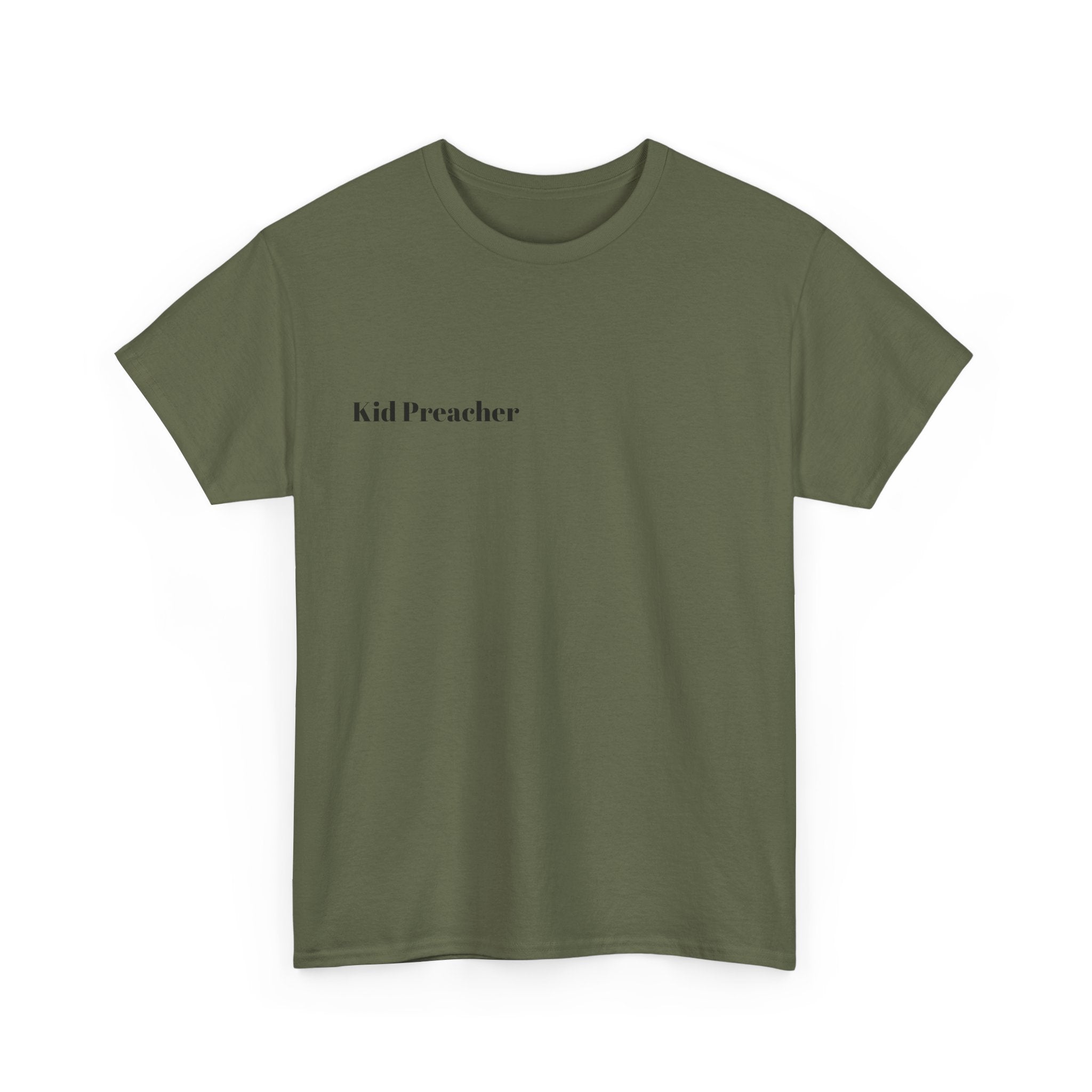 Graphic T-Shirt 'Kid Preacher' with Bible Verse Design