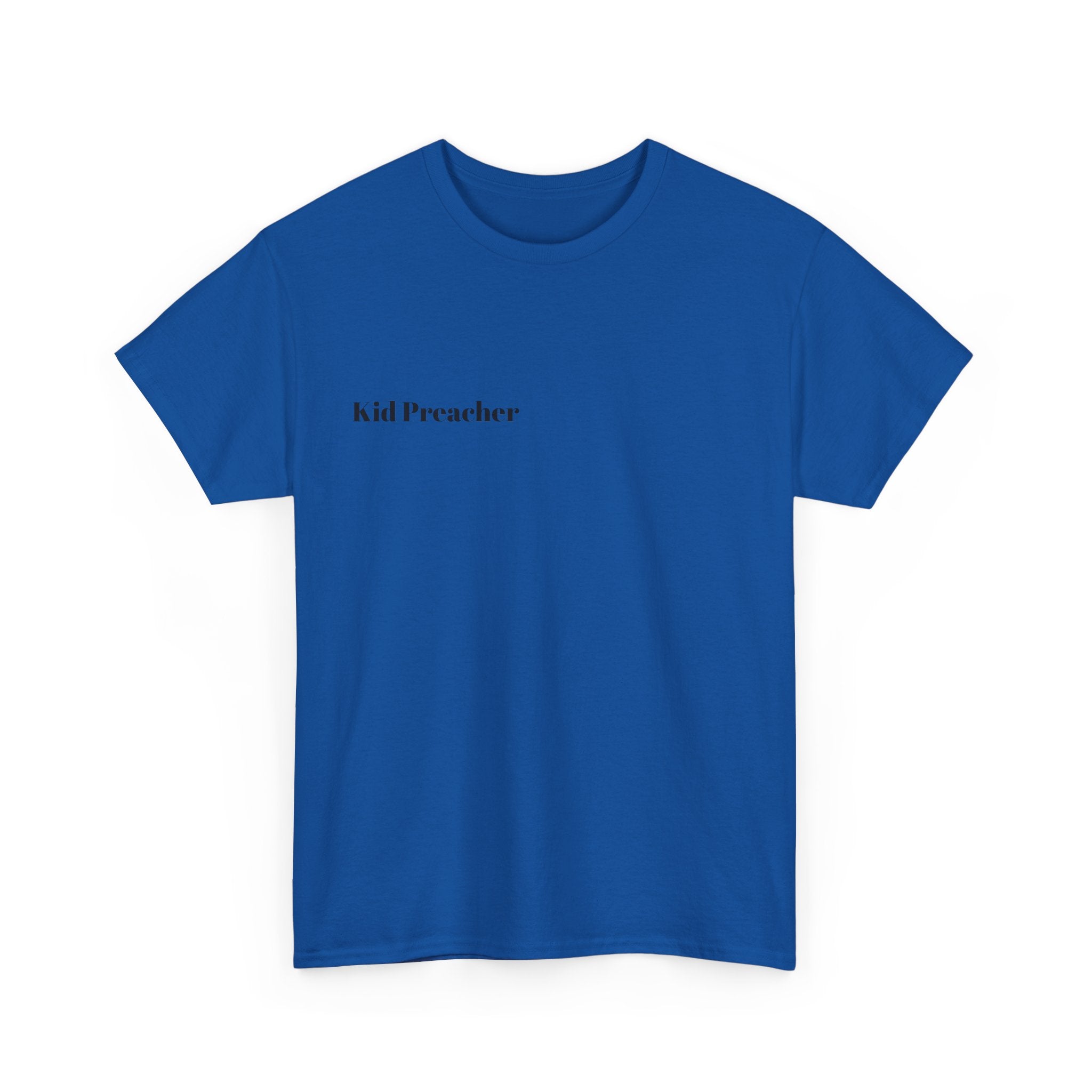 Graphic T-Shirt 'Kid Preacher' with Bible Verse Design