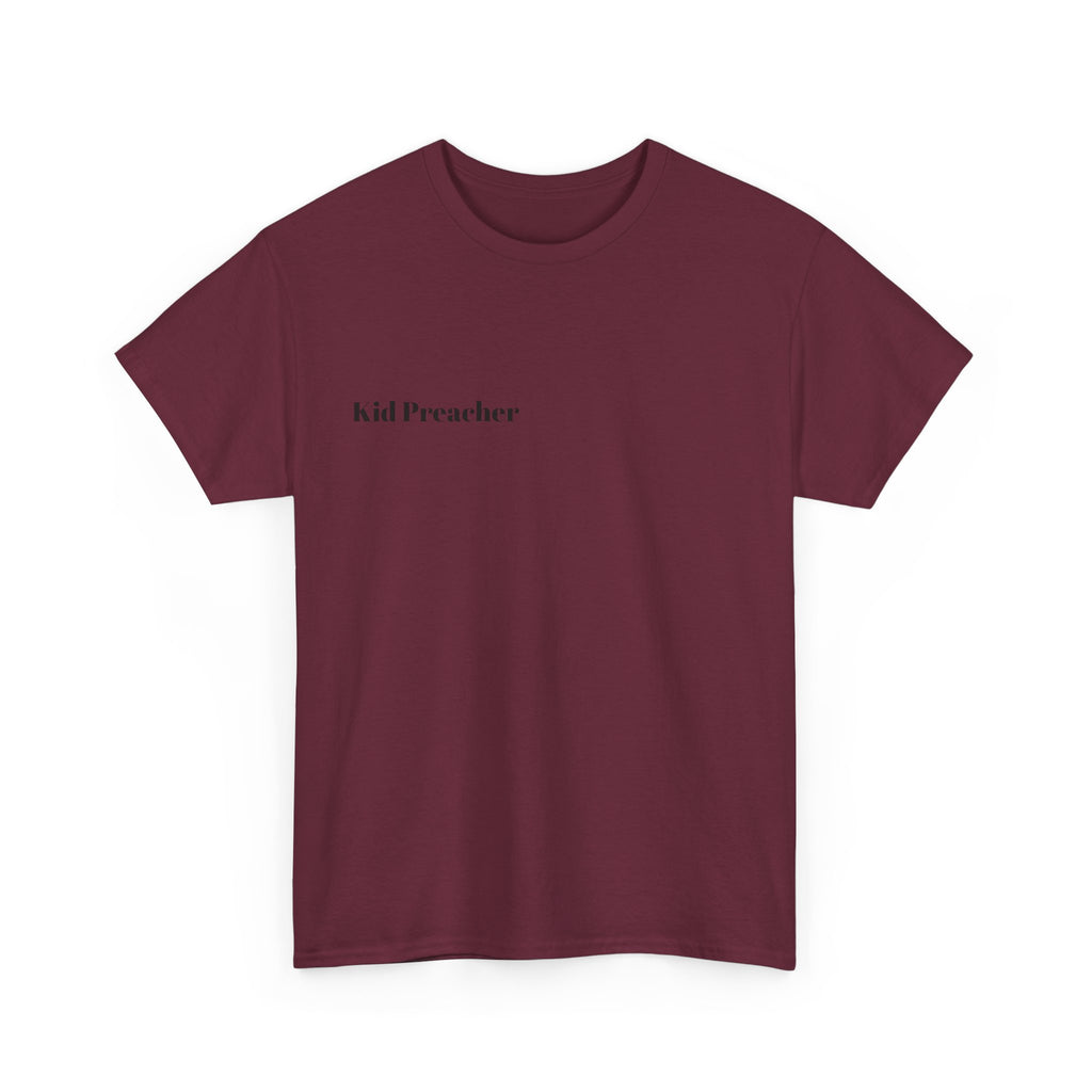 Graphic T-Shirt 'Kid Preacher' with Bible Verse Design