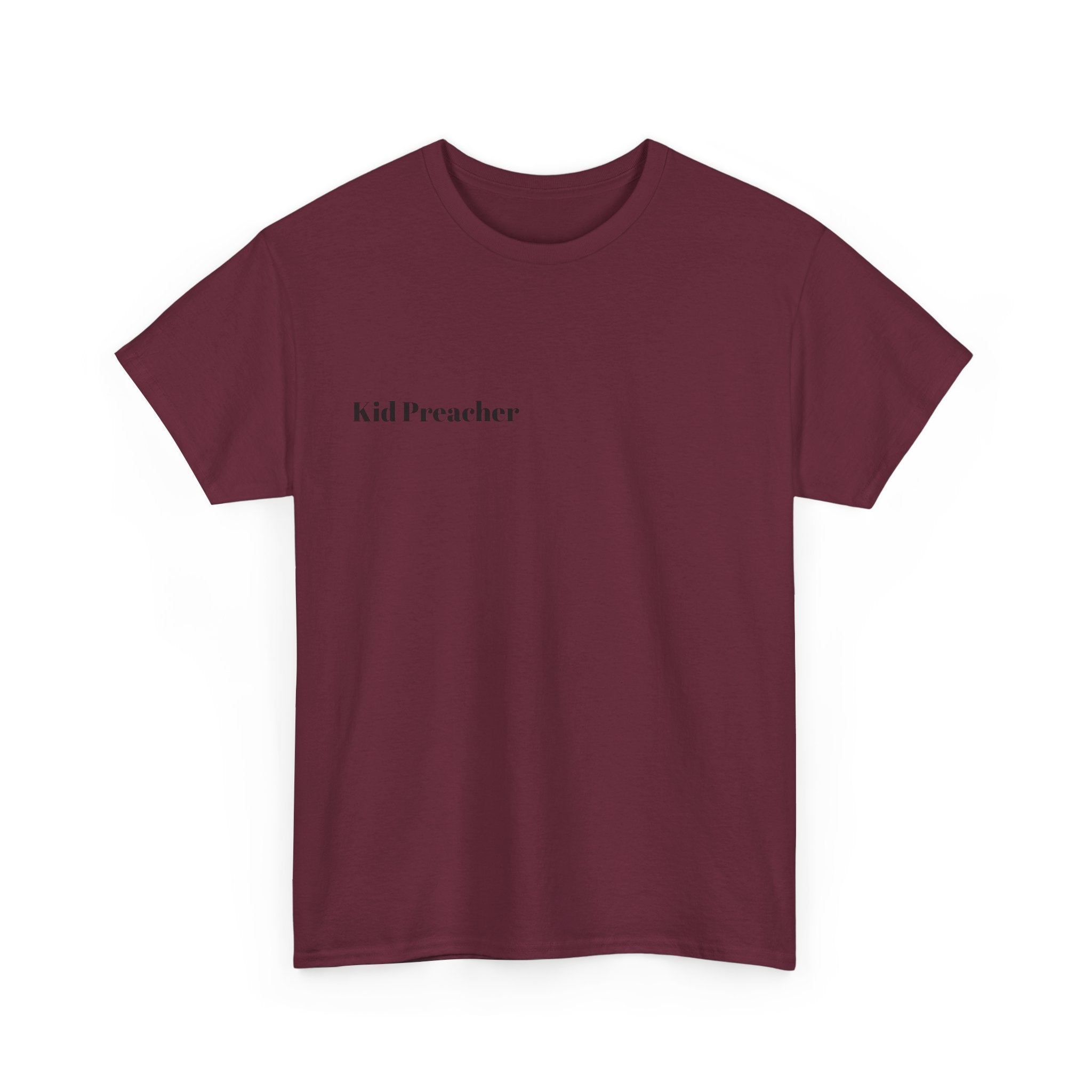 Graphic T-Shirt 'Kid Preacher' with Bible Verse Design
