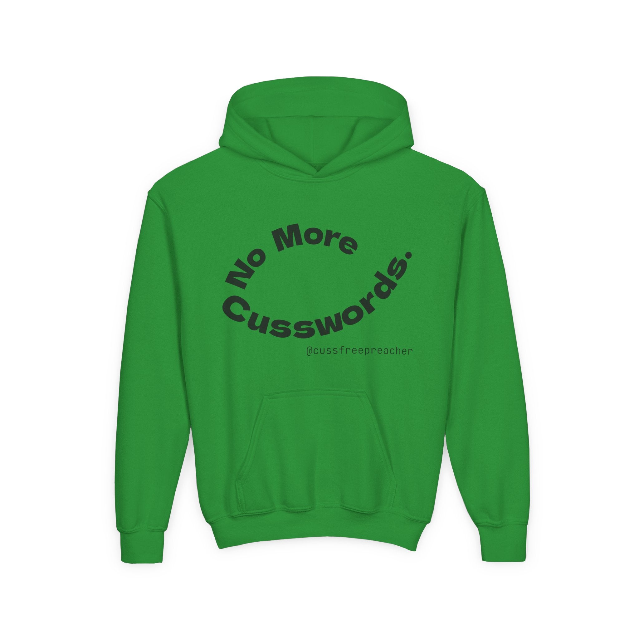 Funny Youth Hoodie - No More Cusswords, Casual Teen Sweatshirt, Birthday Gift