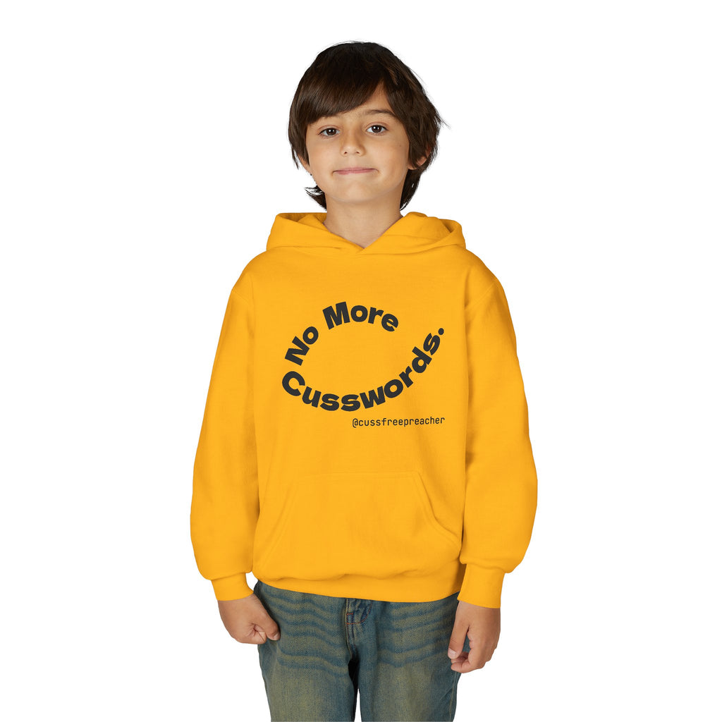 Funny Youth Hoodie - No More Cusswords, Casual Teen Sweatshirt, Birthday Gift