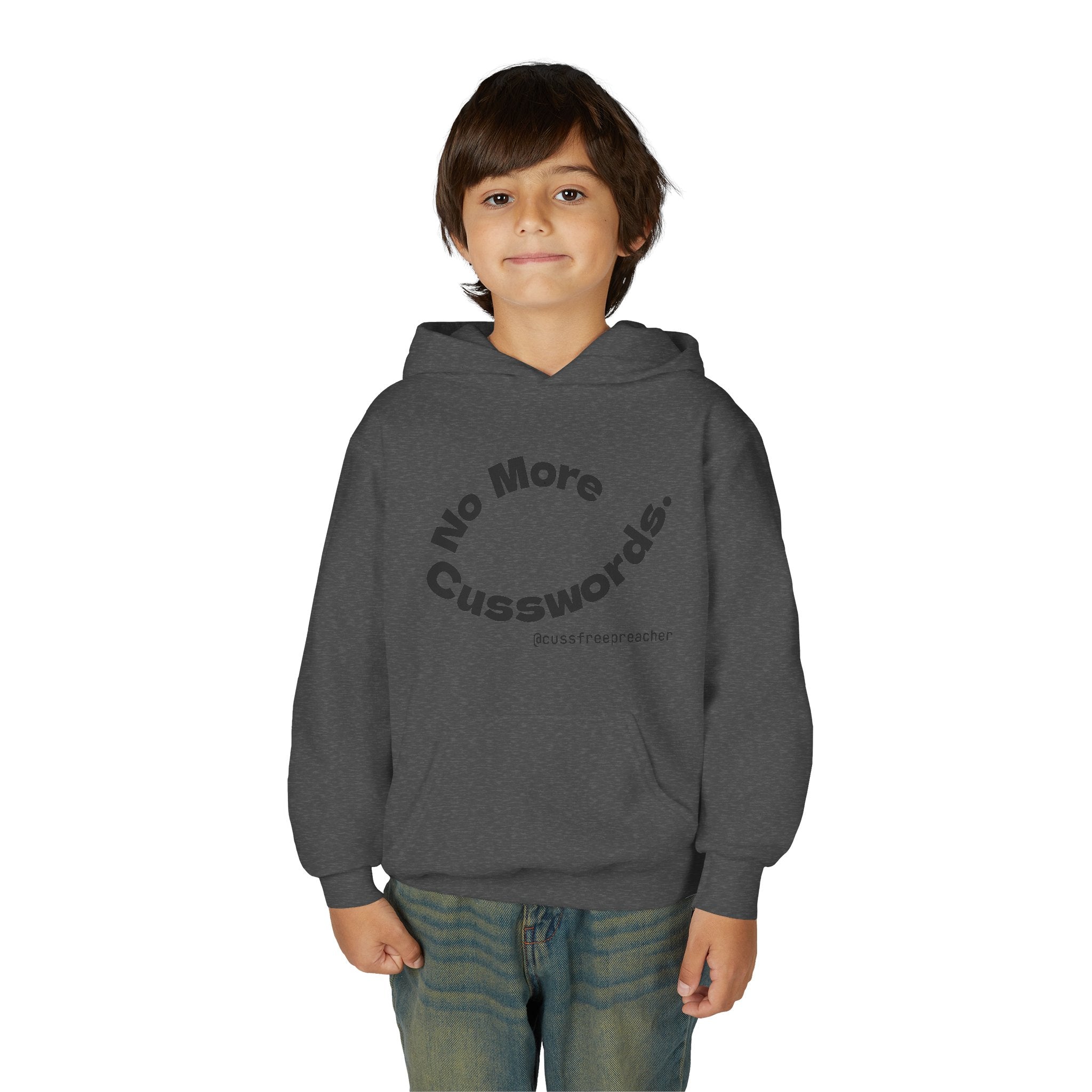 Funny Youth Hoodie - No More Cusswords, Casual Teen Sweatshirt, Birthday Gift