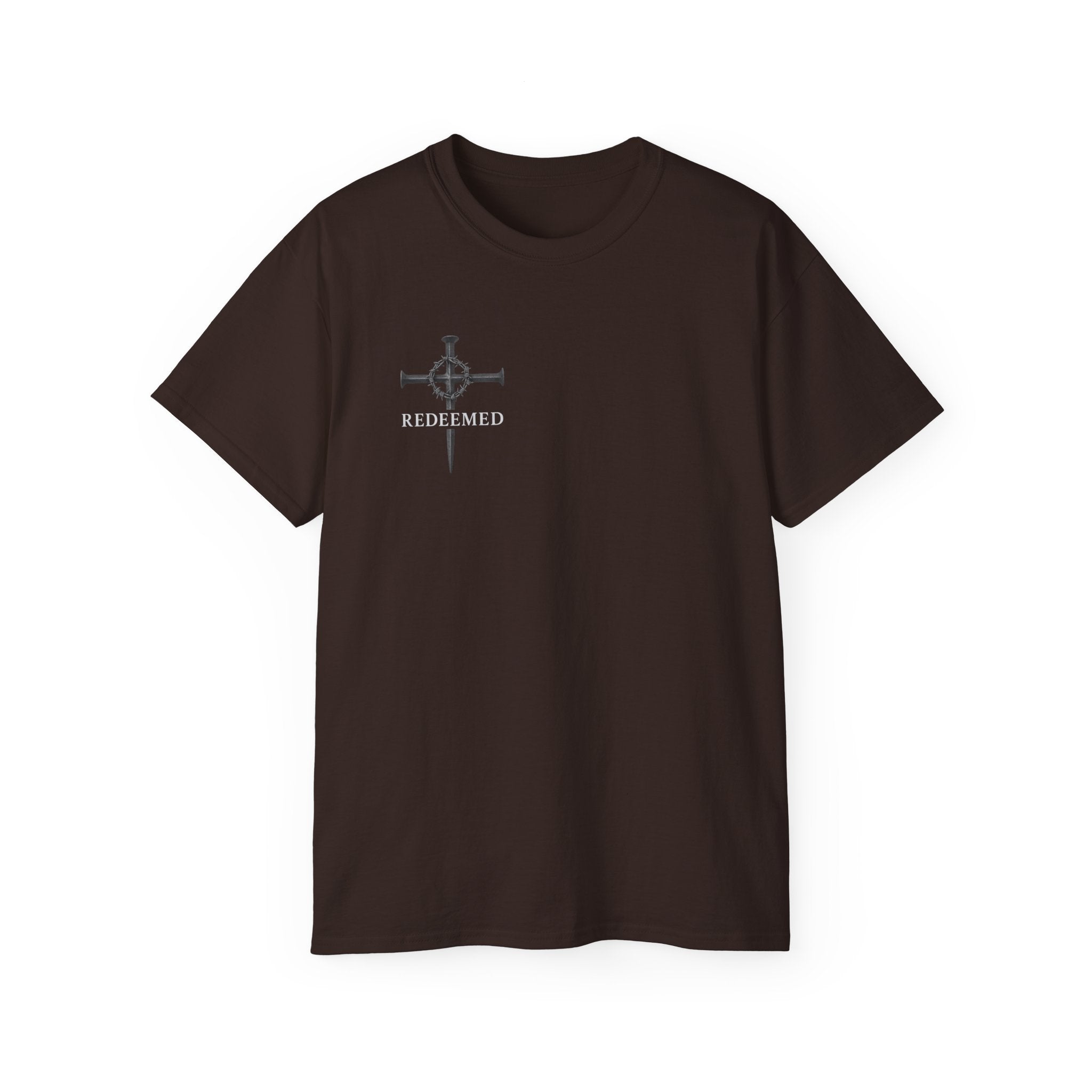 Redeemed Black Tee Elite Cross Logo Unisex T-Shirt