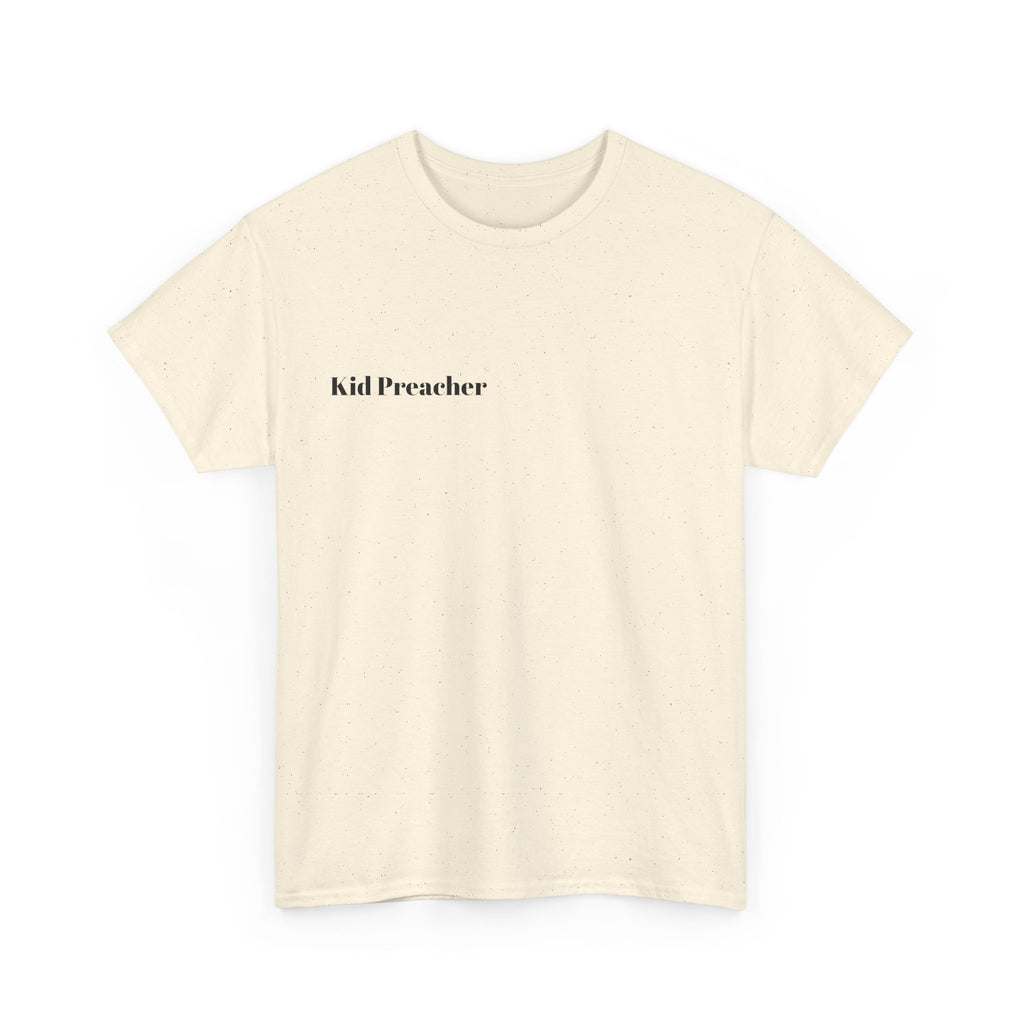 Graphic T-Shirt 'Kid Preacher' with Bible Verse Design
