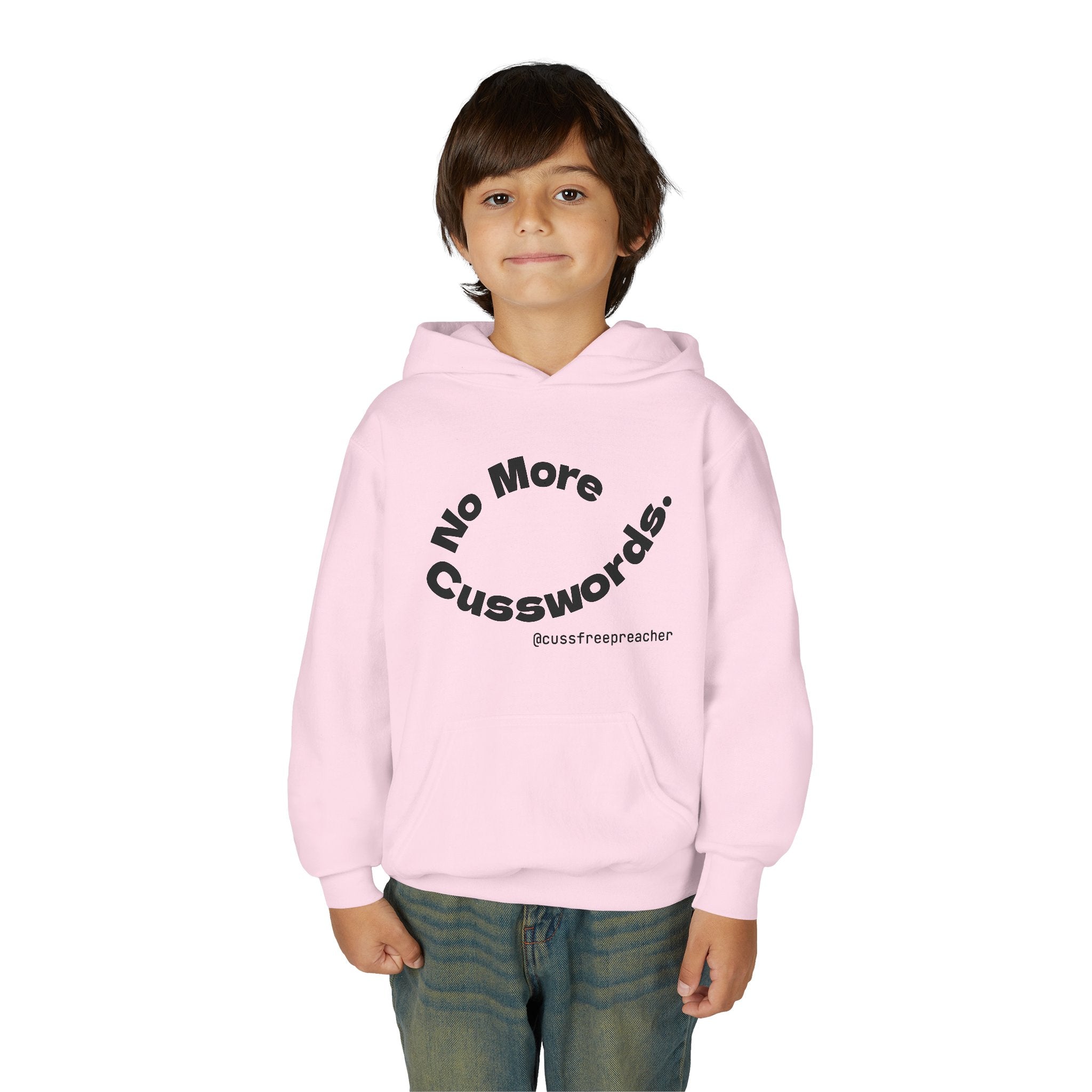 Funny Youth Hoodie - No More Cusswords, Casual Teen Sweatshirt, Birthday Gift