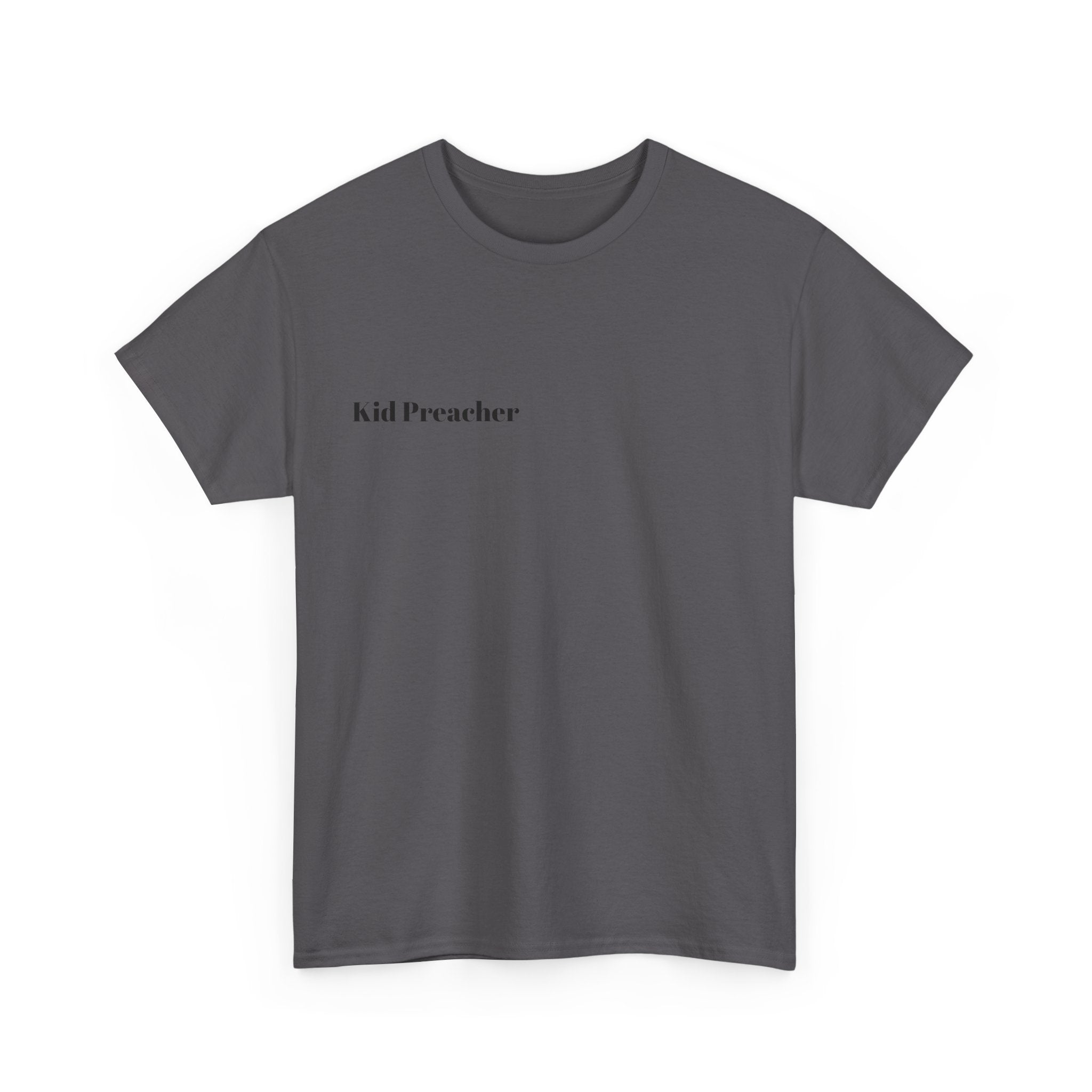 Graphic T-Shirt 'Kid Preacher' with Bible Verse Design
