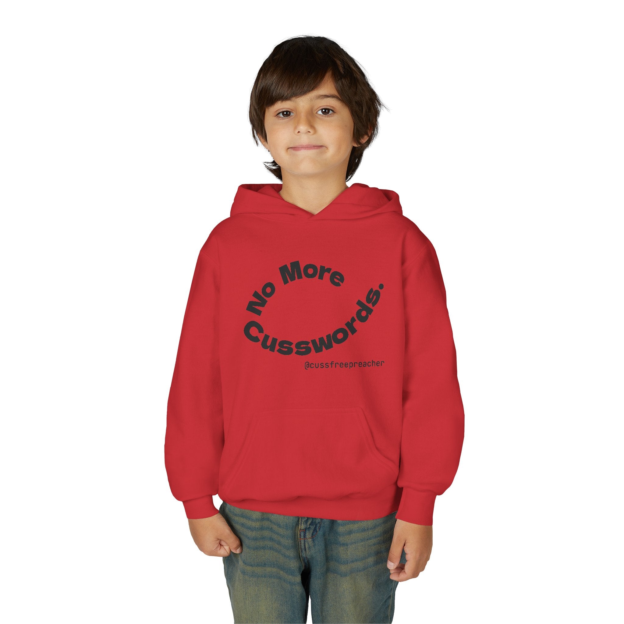 Funny Youth Hoodie - No More Cusswords, Casual Teen Sweatshirt, Birthday Gift